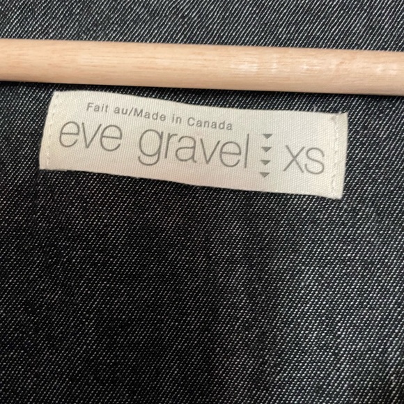 Eve Gravel black denim shirt jacket - Picture 3 of 4